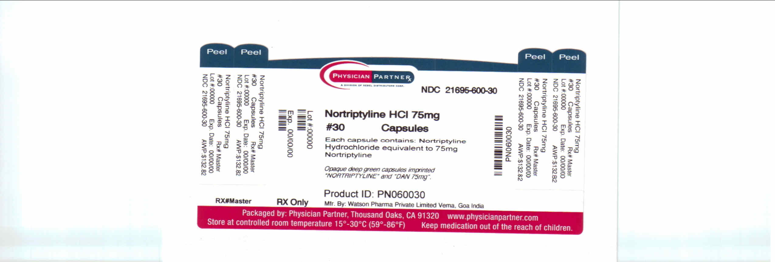 Nortriptyline 75 mg
