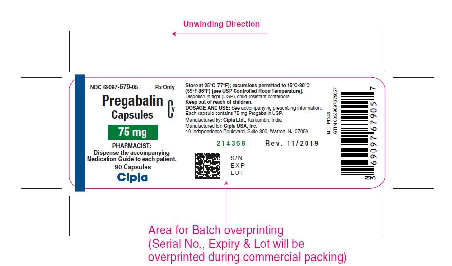 75 mg bottle label