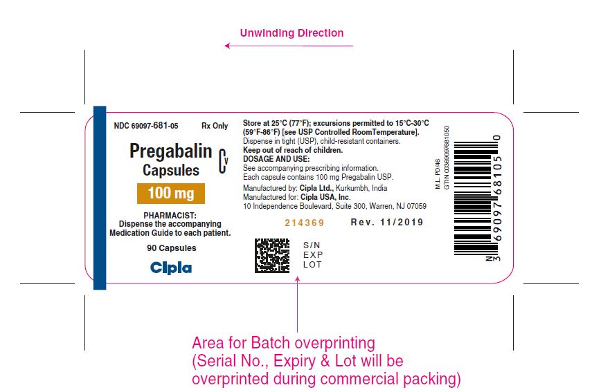 100 mg bottle label