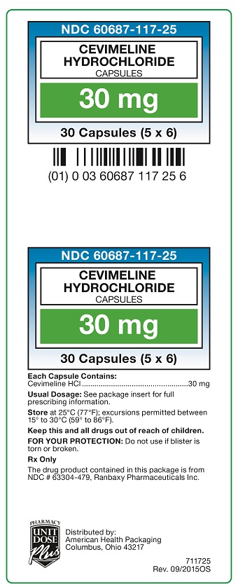 30 mg Cevimeline Hydrochloride Carton