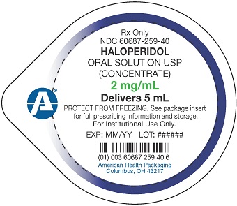 2 mg/mL Haloperidol Oral Solution - 5 mL cup