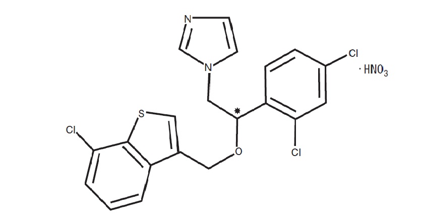 Sertaconzole nitrate chemical structure
