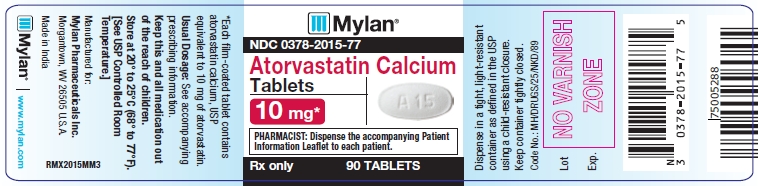 Atorvastatin Calcium Tablets 10 mg Bottles