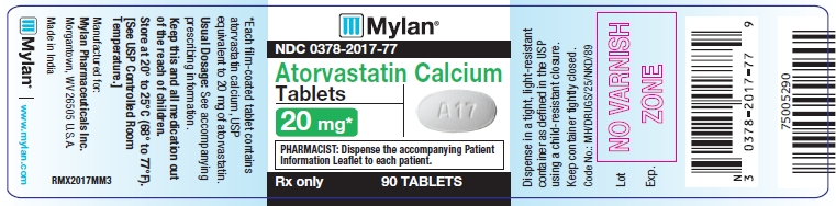 Atorvastatin Calcium Tablets 20 mg Bottles