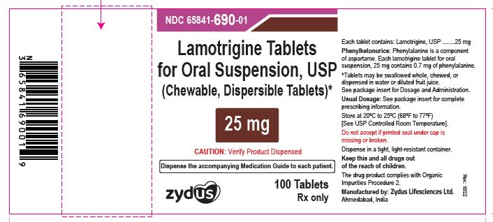 Lamotrigine Tablets (Chewable, Dispersible), 25 mg