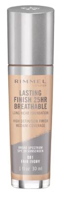 Rimmel Lasting Breathable Foundation Spf 20 | Octinoxate Liquid safe for breastfeeding