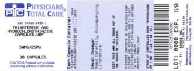 Triamterene and Hydrochlorothiazide 50 mg/25 mg Label