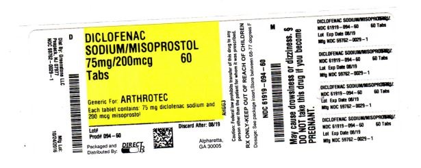 Diclofenac Sodium And Misoprostol