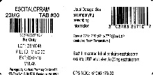 Escitalopram Tablets, USP 20 mg Bottle Label