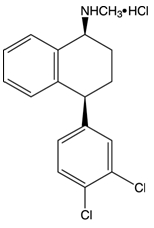 Sertraline Hydrochloride Structural Formula