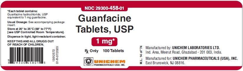 Guanfacine Tablets USP, 1 mg