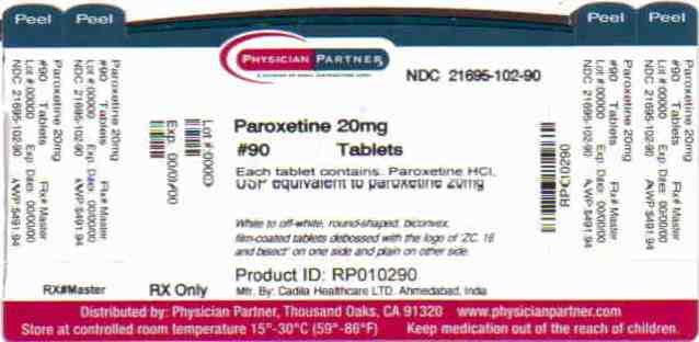Paroxetine 20mg