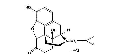Naltrexone HCl Structural Formula