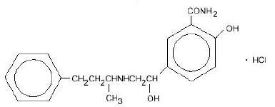 Labetalol Hydrochloride Structural Formula