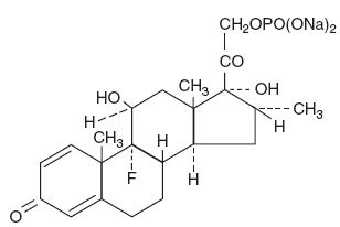 Dexamethasone Sodium Phosphate (structural formula)