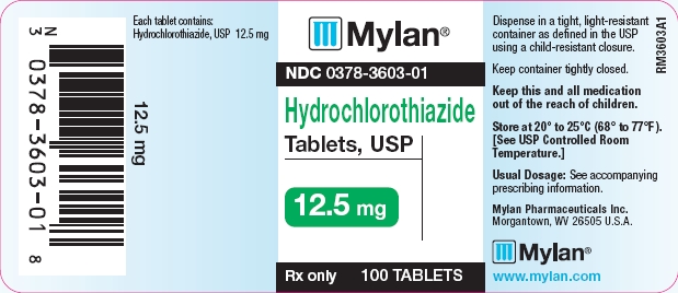 Hydrochlorothiazide Tablets 12.5 mg Bottles