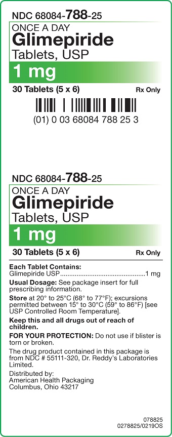 1 mg Glimepiride Tablets Carton