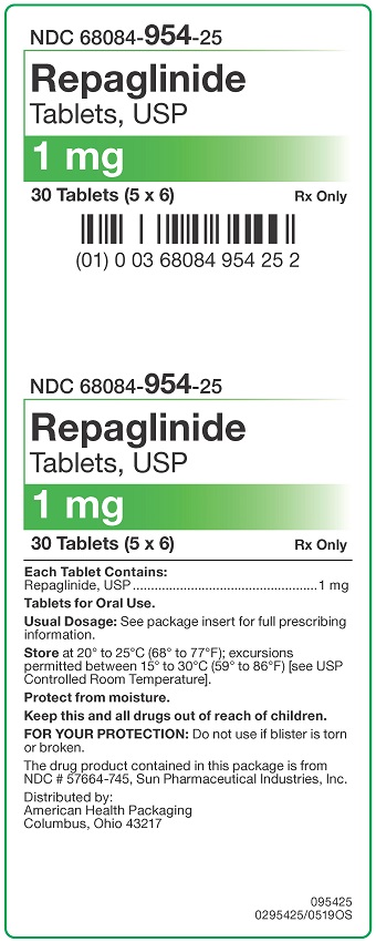 1 mg Repaglinide Tablets Carton