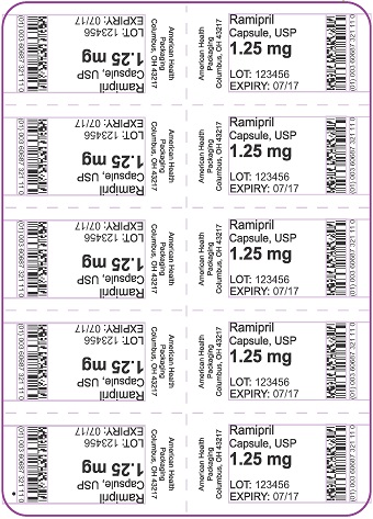 1.25 mg Ramipril Capsule Blister