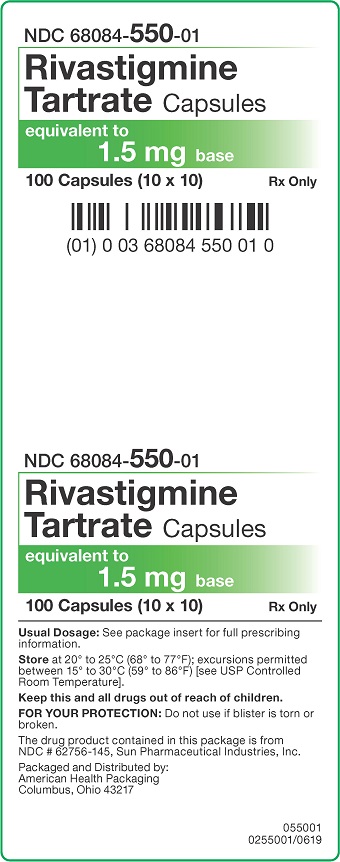 1.5 mg Rivastigmine Tartrate Capsules Carton