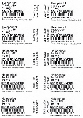 10 mg Haloperidol Tablet Blister