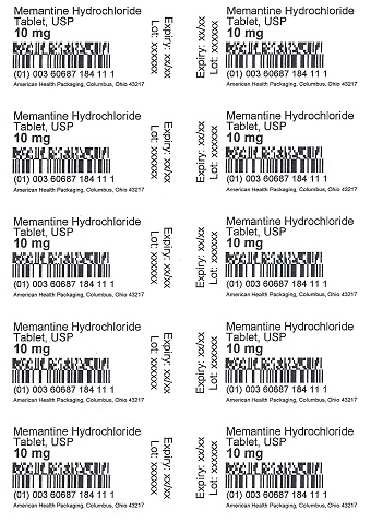 10 mg Memantine HCl Tablet Blister