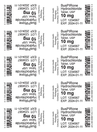 10 mg Buspirone HCl Tablet Blister