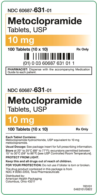 10 mg Metoclopramide Tablets Carton