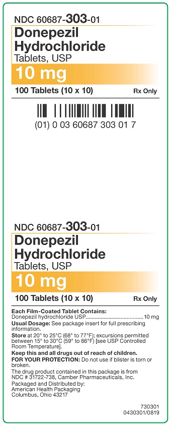 10 mg Donepezil HCl Tablets Carton