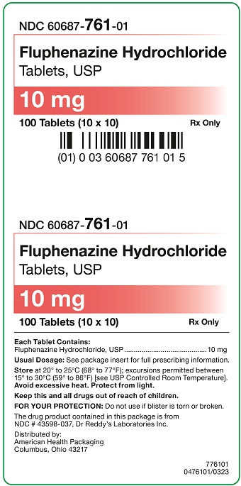 10 mg Fluphenazine Hydrochloride Tablets Carton