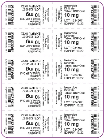 10 mg Isosorbide Dinitrate Tablet Blister
