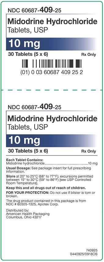 10 mg Midodrine HCl Tablet Carton