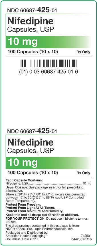 10 mg Nifedipine Capsules Carton