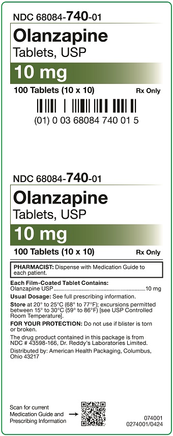 10 mg Olanzapine Carton