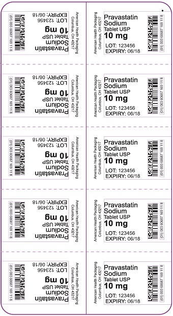 10 mg Pravastatin Sodium Tablet Blister