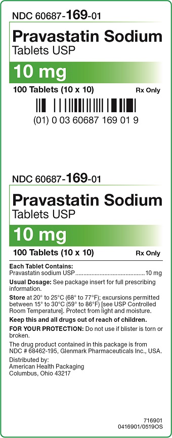 10 mg Pravastatin Sodium Tablets Carton