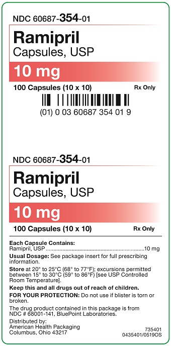 10 mg Ramipril Capsule Carton