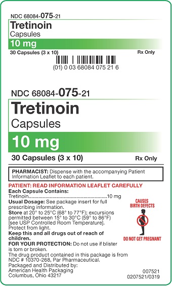 10 mg Tretinoin Capsules Carton