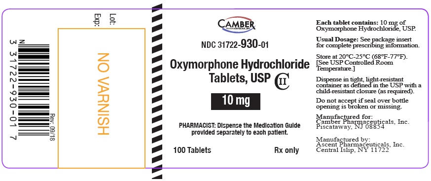 Oxymorphone-10 mg