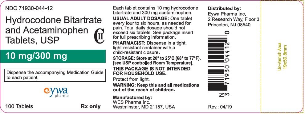 10-300 mg bottle label