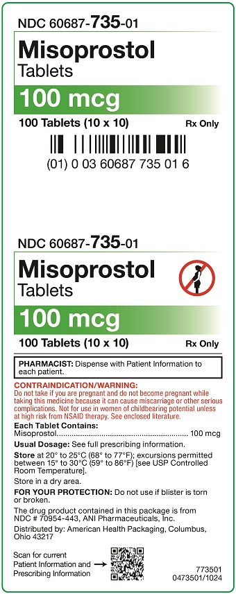 100 mcg Misoprostol Tablets Carton