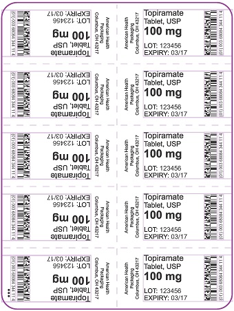 100 mg Topiramate Tablet Blister