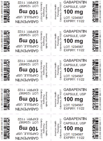 100 mg Gabapentin Capsule Blister