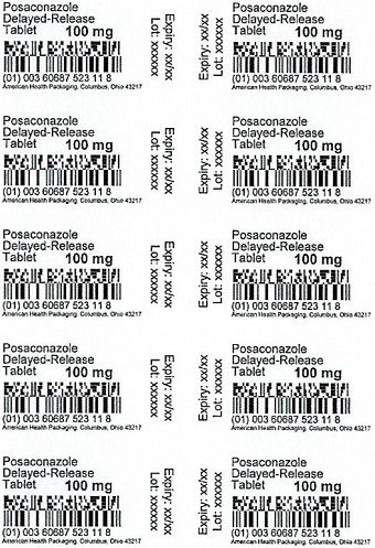 100 mg Pasaconazole Delayed Release Tablets Blister