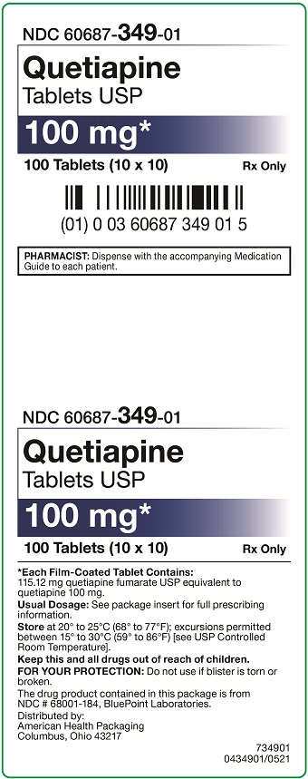 100 mg Quetiapine Tablets Carton
