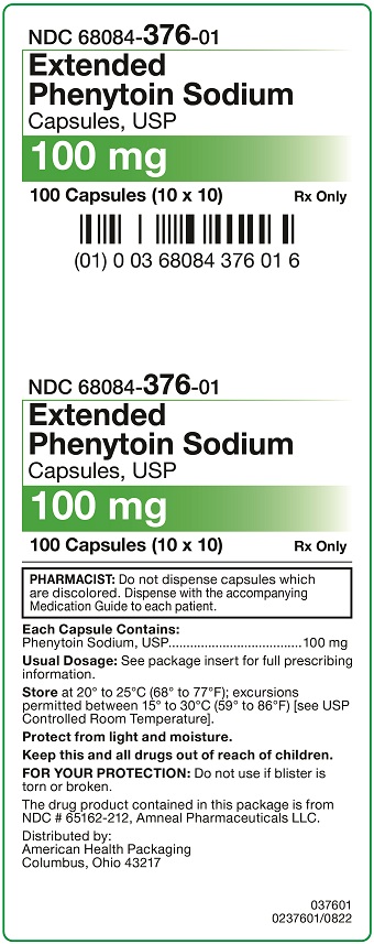 100 mg Extended Phenytoin Sodium Capsules Carton