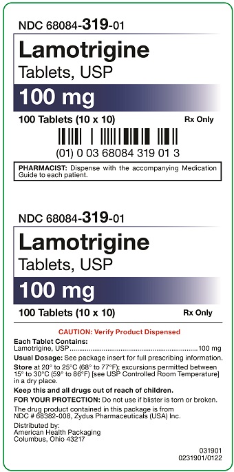 100 mg Lamotrigine Tablets Carton
