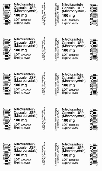 100 mg Nitrofurantoin Macrocrystals Capsule Blister