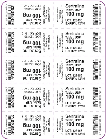 100 mg Sertraline Tablet Blister