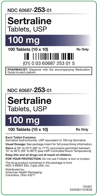100 mg Sertraline Tablets Carton
